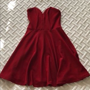 Red cocktail dress